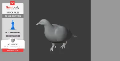 Andaman wood pigeon - Prehistoric Animal STL