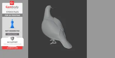 Andaman wood pigeon - Prehistoric Animal STL