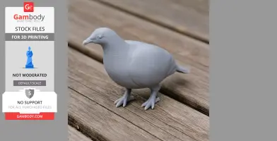 Andaman wood pigeon - Prehistoric Animal STL