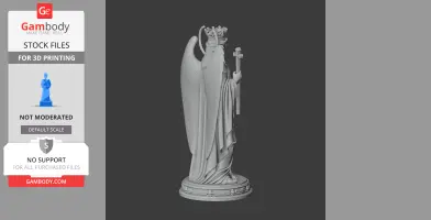 Saint Agrippina of Mineo - Devotional Statue - STL 3D Print