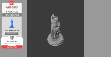 Saint Agrippina of Mineo - Devotional Statue - STL 3D Print