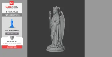 Saint Agrippina of Mineo - Devotional Statue - STL 3D Print