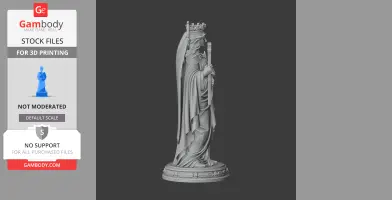 Saint Agrippina of Mineo - Devotional Statue - STL 3D Print