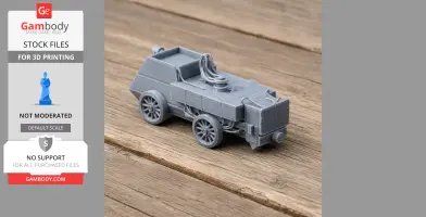 Armoured Autocar - Tank Model STL