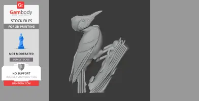 Andaman woodpecker - Prehistoric Animal STL