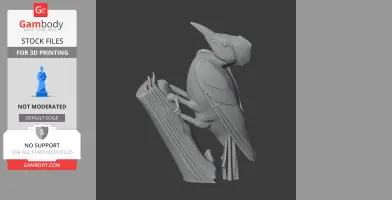 Andaman woodpecker - Prehistoric Animal STL