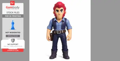 Colt - Brawl Stars Figurine - Character Figure STL