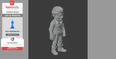 Colt - Brawl Stars Figurine - Character Figure STL