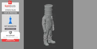 Crude Oil Barrel - Rust Figurine - Character Figure STL