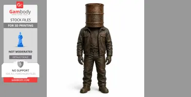 Crude Oil Barrel - Rust Figurine - Character Figure STL