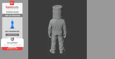 Crude Oil Barrel - Rust Figurine - Character Figure STL