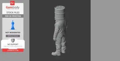Crude Oil Barrel - Rust Figurine - Character Figure STL