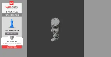 Crude Oil Barrel - Rust Figurine - Character Figure STL