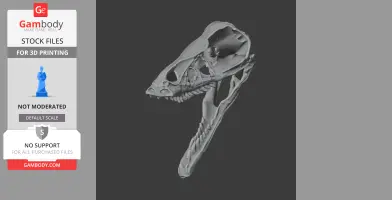 Bambiraptor Skull - Skull Replica STL