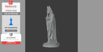 Saint Aignan of Orleans - Devotional Statue - STL 3D Print
