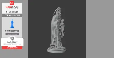 Saint Aignan of Orleans - Devotional Statue - STL 3D Print
