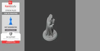 Saint Aignan of Orleans - Devotional Statue - STL 3D Print