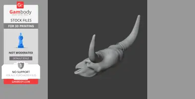 Basutodon Skull - Skull Replica STL