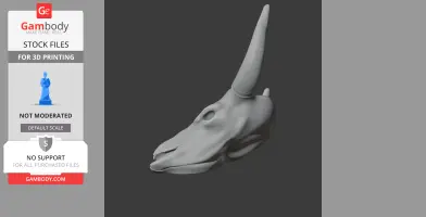 Basutodon Skull - Skull Replica STL