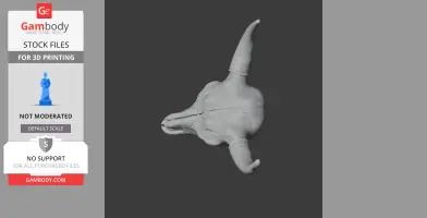 Basutodon Skull - Skull Replica STL
