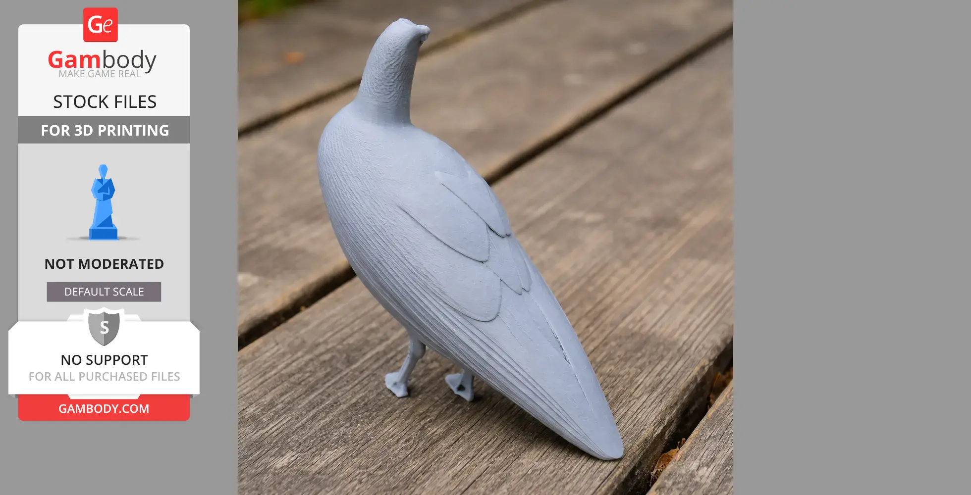 Andean coot - Prehistoric Animal STL