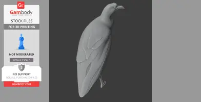 Andean coot - Prehistoric Animal STL