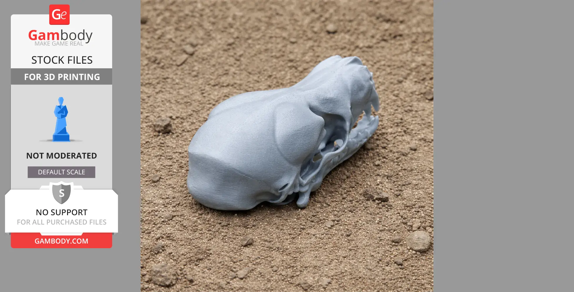 Bathygnathus Skull - Skull Replica STL