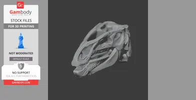 Batyrosaurus Skull - Skull Replica STL