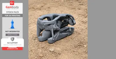 Batyrosaurus Skull - Skull Replica STL
