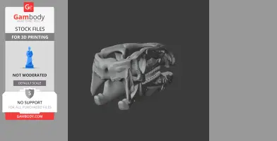 Batyrosaurus Skull - Skull Replica STL