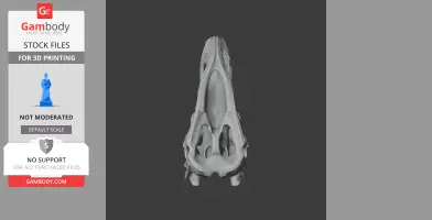 Batyrosaurus Skull - Skull Replica STL