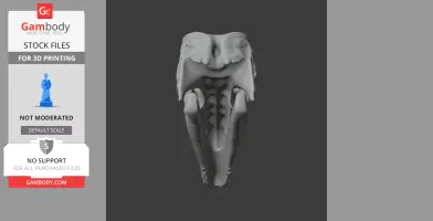 Batyrosaurus Skull - Skull Replica STL