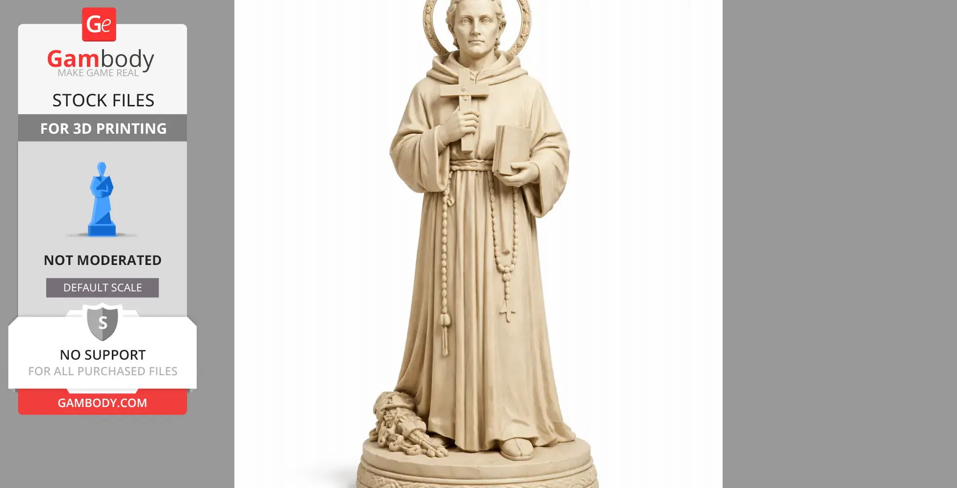 Saint Alban Roe - Devotional Statue - STL 3D Print