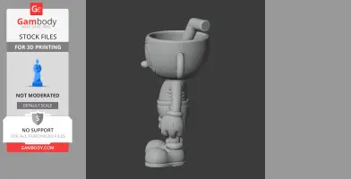 Cuphead - Cuphead Figurine - Character Figure STL