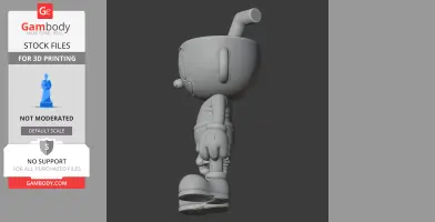 Cuphead - Cuphead Figurine - Character Figure STL