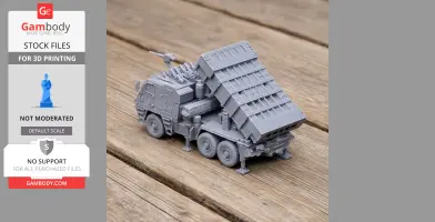 Astros II MLRS - Tank Model STL