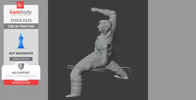 Cyberpsycho Cyberpunk 2077 Figurine - Character Figure STL