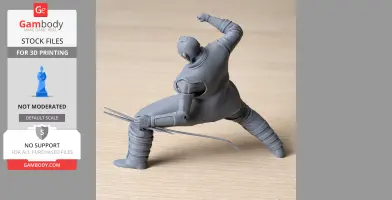 Cyberpsycho Cyberpunk 2077 Figurine - Character Figure STL