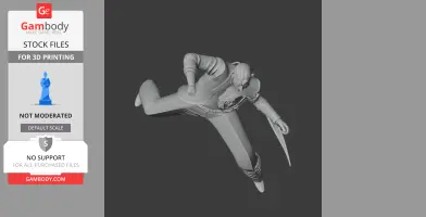 Cyberpsycho Cyberpunk 2077 Figurine - Character Figure STL