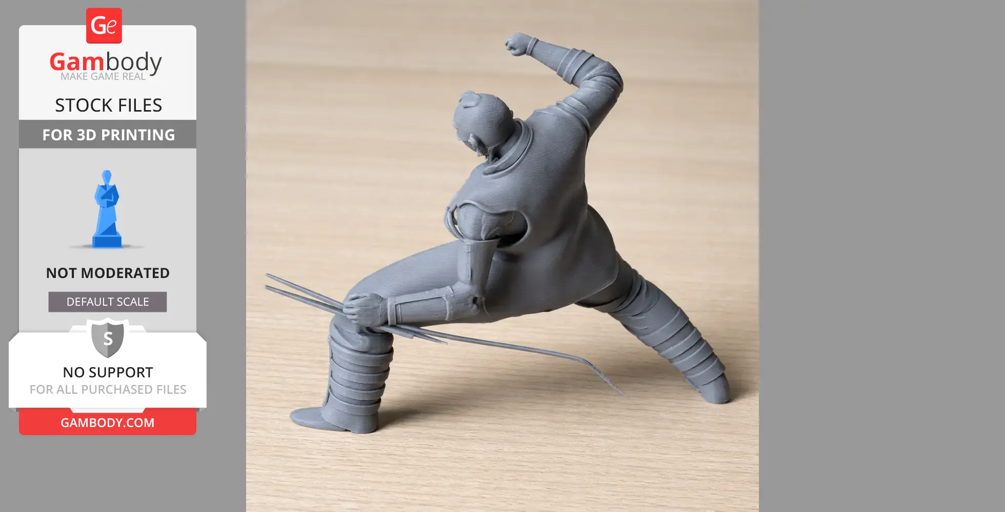 Cyberpsycho Cyberpunk 2077 Figurine - Character Figure STL