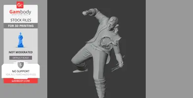 Cyberpsycho Cyberpunk 2077 Figurine - Character Figure STL