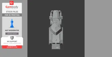 Autoblindo Fiat AB 611 - Tank Model STL