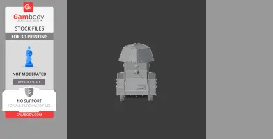 Autoblindo Fiat AB 611 - Tank Model STL