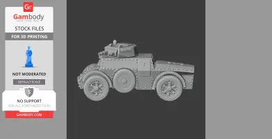Autoblindo Fiat-Ansaldo - Tank Model STL