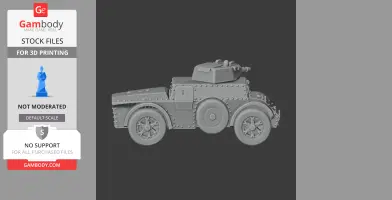 Autoblindo Fiat-Ansaldo - Tank Model STL