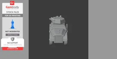 Autoblindo Fiat-Ansaldo - Tank Model STL