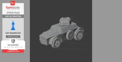 Autoblindo Fiat-Ansaldo - Tank Model STL