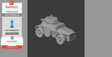 Autoblindo Fiat-Ansaldo - Tank Model STL