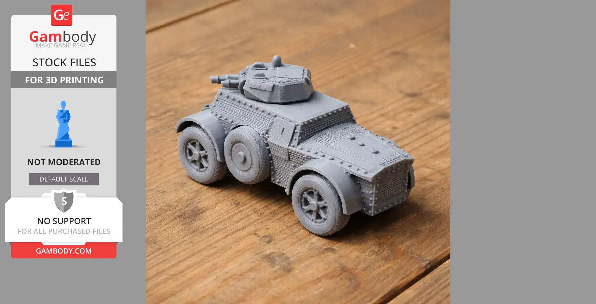 Autoblindo Fiat-Ansaldo - Tank Model STL
