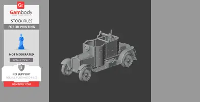 Automitrailleuse Minerva - Tank Model STL